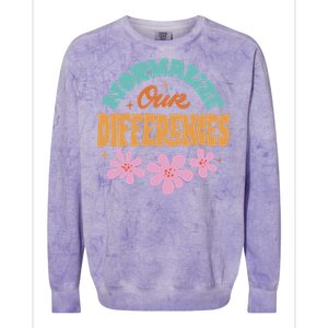 Normalize Our Differences Colorblast Crewneck Sweatshirt