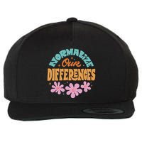 Normalize Our Differences Wool Snapback Cap