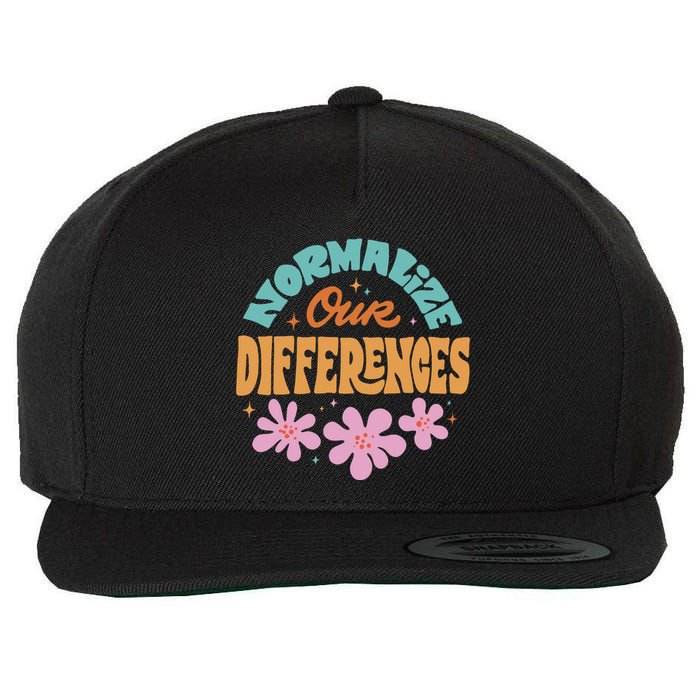 Normalize Our Differences Wool Snapback Cap