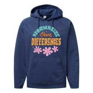 Normalize Our Differences Performance Fleece Hoodie