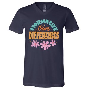 Normalize Our Differences V-Neck T-Shirt