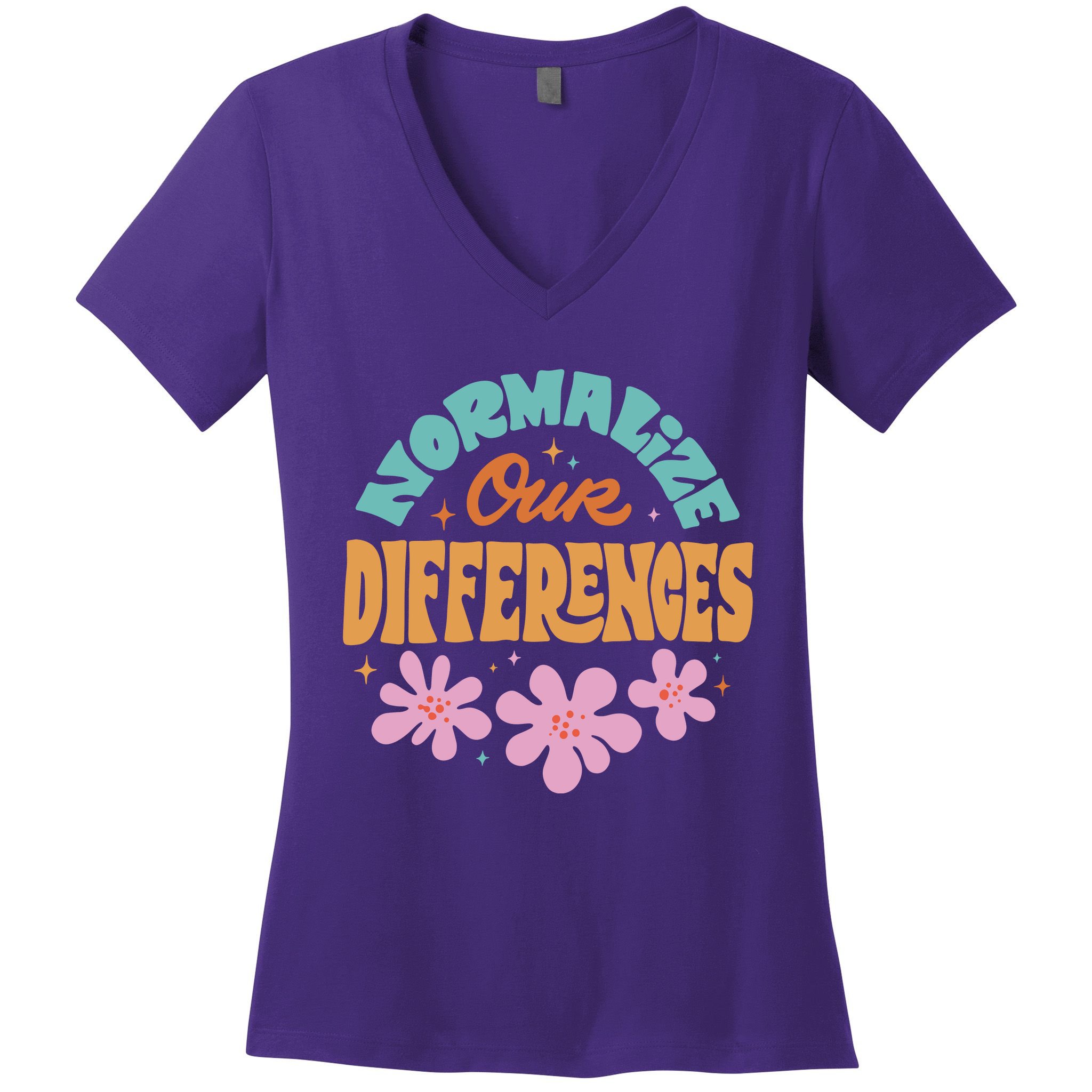 Normalize Our Differences Women's V-Neck T-Shirt