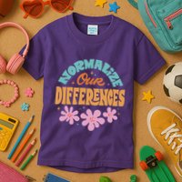 Normalize Our Differences Kids T-Shirt