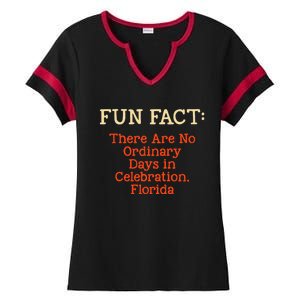 No Ordinary Days In Celebration Florida Pun Fl Joke Gift Ladies Halftime Notch Neck Tee