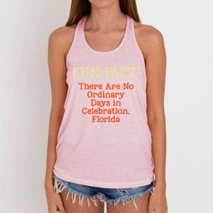 No Ordinary Days In Celebration Florida Pun Fl Joke Gift Women's Knotted Racerback Tank