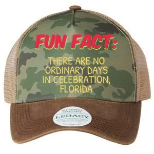 No Ordinary Days In Celebration Florida Pun Fl Joke Gift Legacy Tie Dye Trucker Hat