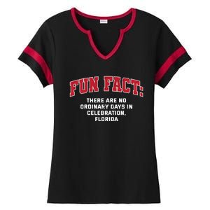 No Ordinary Days In Celebration Florida Pun Fl Joke Gift Ladies Halftime Notch Neck Tee