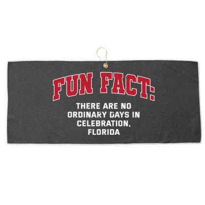 No Ordinary Days In Celebration Florida Pun Fl Joke Gift Large Microfiber Waffle Golf Towel