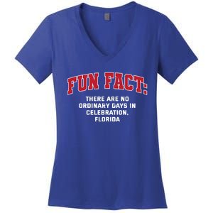 No Ordinary Days In Celebration Florida Pun Fl Joke Gift Women's V-Neck T-Shirt