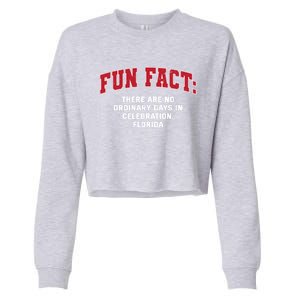 No Ordinary Days In Celebration Florida Pun Fl Joke Gift Cropped Pullover Crew