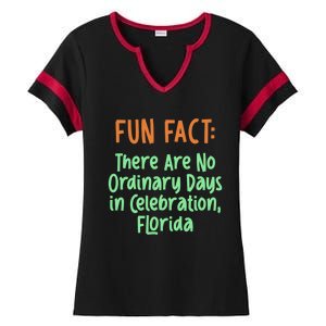 No Ordinary Days In Celebration Florida Pun Fl Joke Gift Ladies Halftime Notch Neck Tee