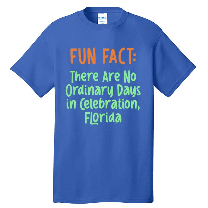 No Ordinary Days In Celebration Florida Pun Fl Joke Gift Tall T-Shirt