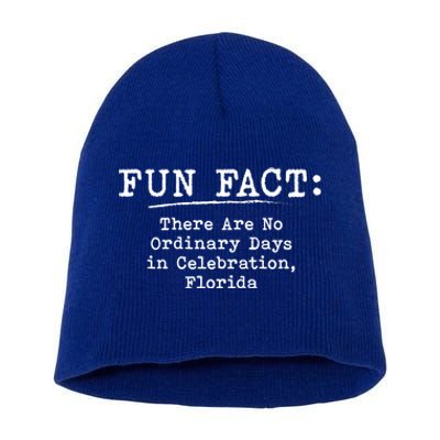 No Ordinary Days In Celebration Florida Pun Fl Joke Meaningful Gift Short Acrylic Beanie