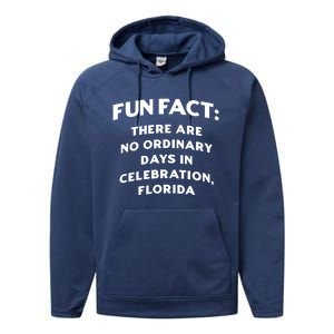 No Ordinary Days In Celebration Florida Pun Fl Joke Cool Gift Performance Fleece Hoodie