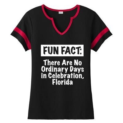 No Ordinary Days In Celebration Florida Pun Fl Joke Gift Ladies Halftime Notch Neck Tee