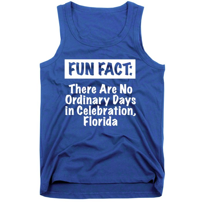 No Ordinary Days In Celebration Florida Pun Fl Joke Gift Tank Top