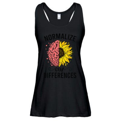 Normalize Our Differences Neurodiversity Neurodivergent Ladies Essential Flowy Tank