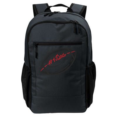 Number One Dad Football Gift Daily Commute Backpack