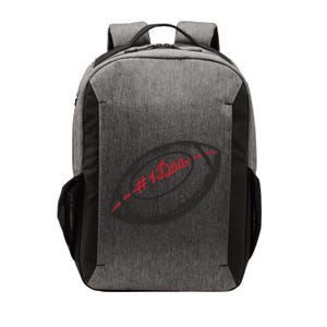 Number One Dad Football Gift Vector Backpack