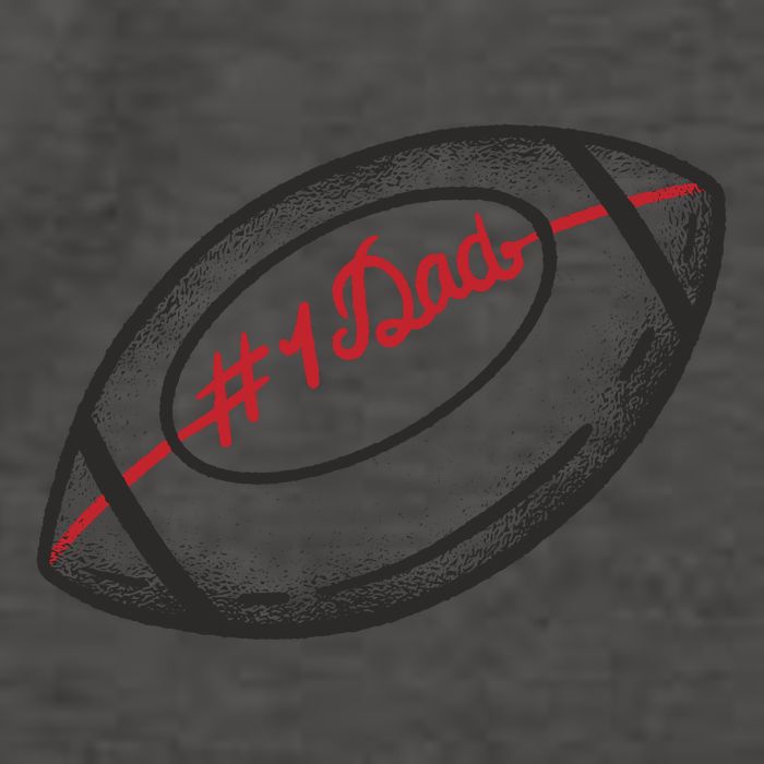 Number One Dad Football Gift Vector Backpack