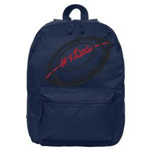 Number One Dad Football Gift 16 in Basic Backpack