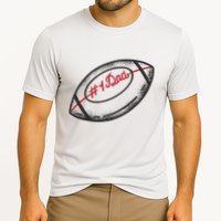 Number One Dad Football Gift Performance Shirt