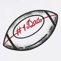 Number One Dad Football Gift Performance Shirt