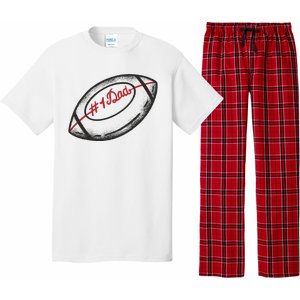 Number One Dad Football Gift Pajama Set