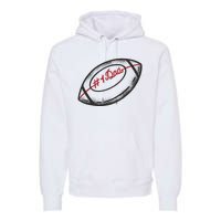 Number One Dad Football Gift Premium Hoodie