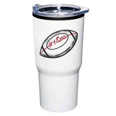 Number One Dad Football Gift Tumbler