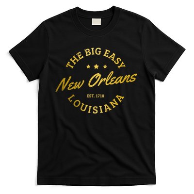 New Orleans Est. 1718 Louisiana Vintage Nola T-Shirt