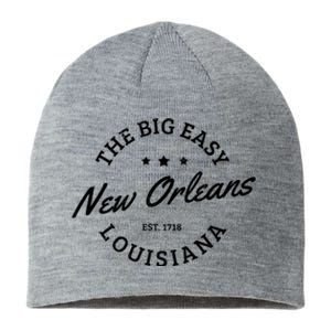 New Orleans Est. 1718 The Big Easy Louisiana Souvenir Gift Sustainable Beanie