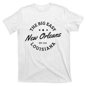 New Orleans Est. 1718 The Big Easy Louisiana Souvenir Gift T-Shirt