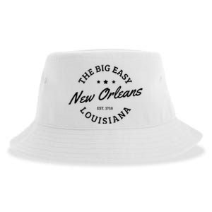 New Orleans Est. 1718 The Big Easy Louisiana Souvenir Gift Sustainable Bucket Hat