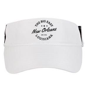 New Orleans Est. 1718 The Big Easy Louisiana Souvenir Gift Adult Drive Performance Visor