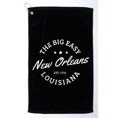 New Orleans Est 1718 The Big Easy Louisiana Souvenir Gift Golf Towel