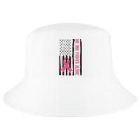 No One Fights Alone Breast Cancer Usa Ribbon Cool Comfort Performance Bucket Hat