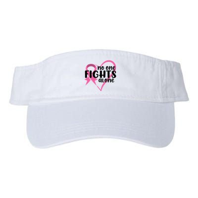 No One Fights Alone Breast Cancer Heart Visor