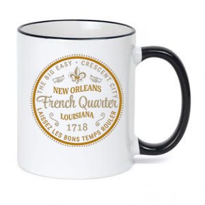 New Orleans French Quarter Laissez Les Bons Temps Roulier 11oz Black Color Changing Mug