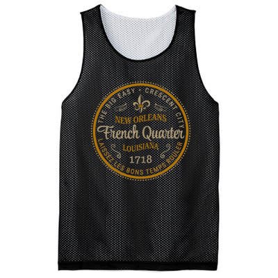 New Orleans French Quarter Laissez Les Bons Temps Roulier Mesh Reversible Basketball Jersey Tank