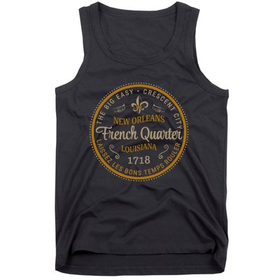 New Orleans French Quarter Laissez Les Bons Temps Roulier Tank Top