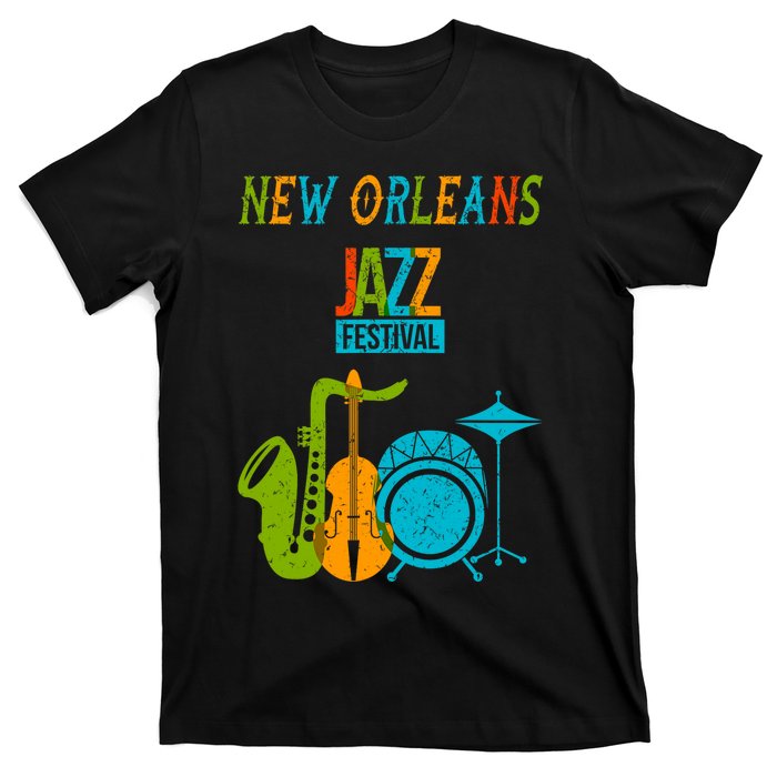 New Orleans Festival Of Jazz Music Gift Louisiana Jazz T-Shirt