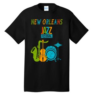 New Orleans Festival Of Jazz Music Gift Louisiana Jazz Tall T-Shirt