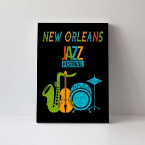 New Orleans Festival Of Jazz Music Gift Louisiana Jazz Canvas