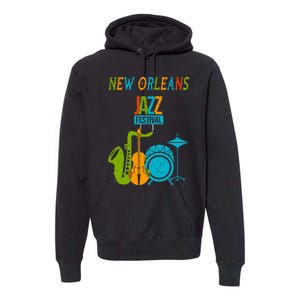 New Orleans Festival Of Jazz Music Gift Louisiana Jazz Premium Hoodie