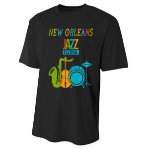 New Orleans Festival Of Jazz Music Gift Louisiana Jazz Performance Sprint T-Shirt