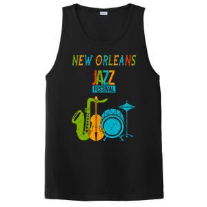 New Orleans Festival Of Jazz Music Gift Louisiana Jazz PosiCharge Competitor Tank