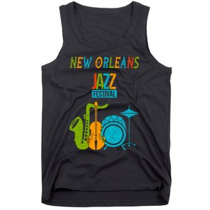 New Orleans Festival Of Jazz Music Gift Louisiana Jazz Tank Top