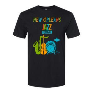 New Orleans Festival Of Jazz Music Gift Louisiana Jazz Softstyle CVC T-Shirt