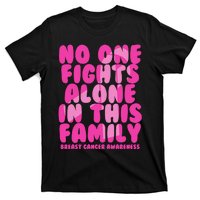 No One Fight Alone In This Family Breast Cancer T-Shirt